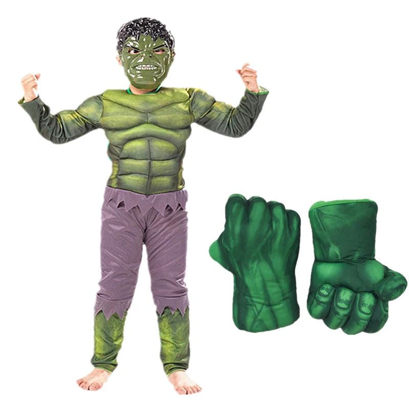 Anime Cosplay Superheld Kinderen Pak Hulk Kostuum Met Handschoenen Kleding Kinderen Dag Geschenken Kerstmis Nieuwjaar| | - AliExpress