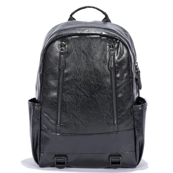 

New Style Cool Korean-style Men and Women Outdoor Pu Backpack Fashion Backpack