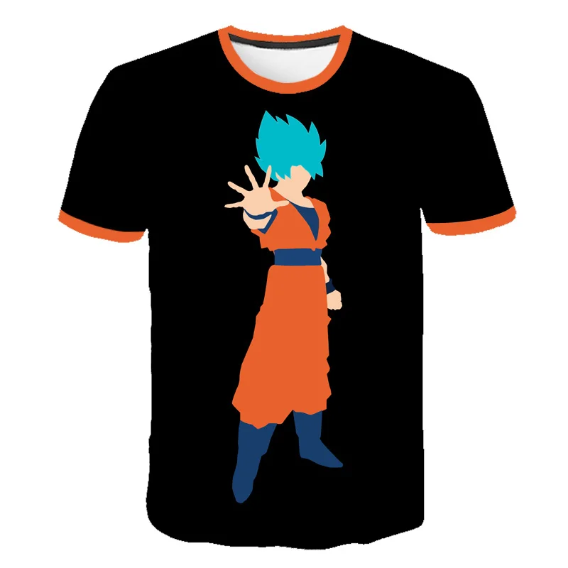 Мультфильм Dragon Ball 3D печать короткий рукав футболки мужские Летние Удобные Топы