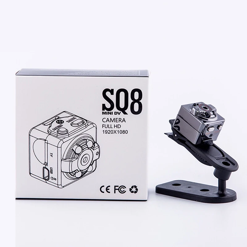 SQ8 камера видеонаблюдения Powstro 1080p ночного видения микрокамера HD мини камера мини видео камера беспроводной корпус DVR DV крошечные камеры