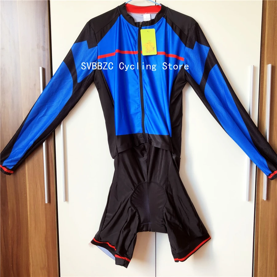 Мужской триатлонный костюм, спортивный костюм для велоспорта, мужской комбинезон с длинными рукавами, велокостюм Велосипедное трико, комплект Ropa ciclismo, 5 цветов