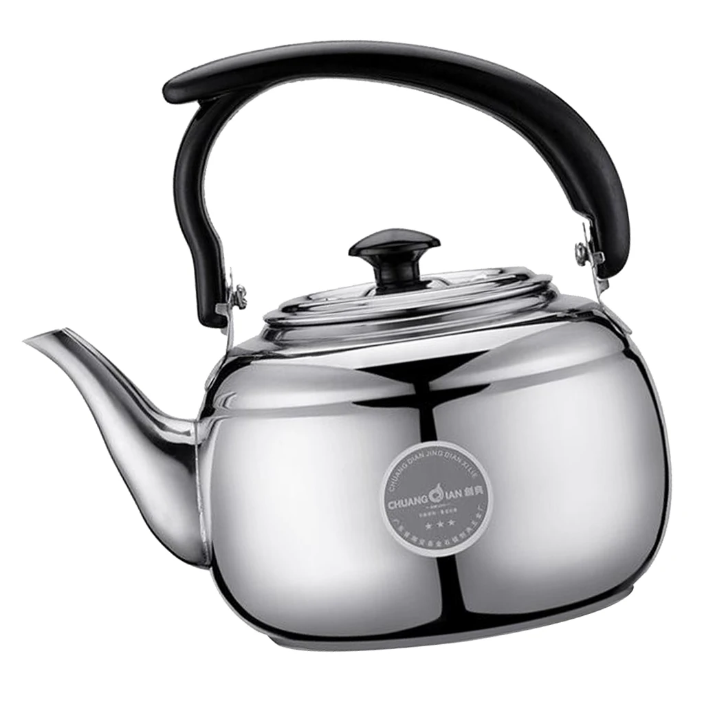 1 Liter Teapot Stainless Steel Coffee Tea Kettle Induction Stovetop Tea Pot Office Hot Water Fast Boiling Best Gift