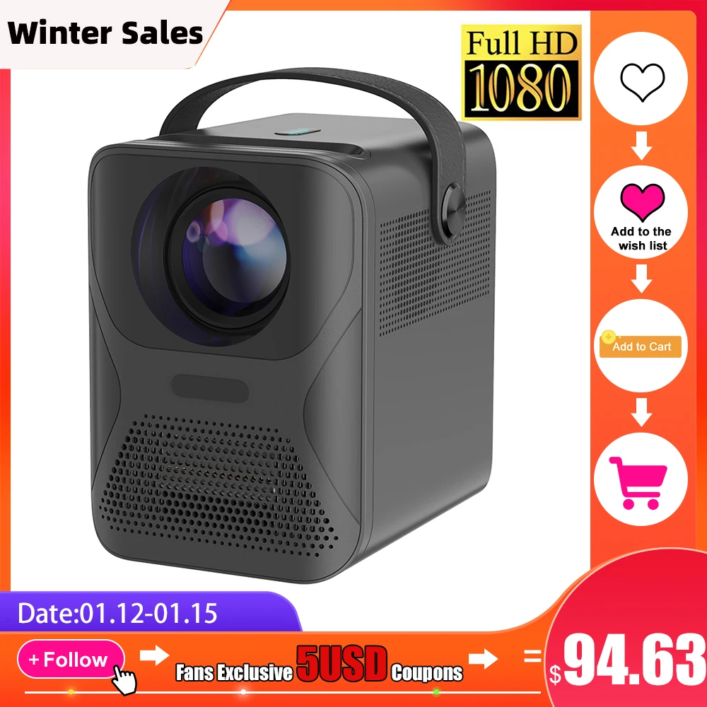 Salange P56 1080P Android проектор Full HD ТВ видео фильм 8000 мАч домашний кинотеатр совместимый