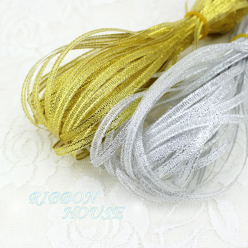 Polyester Organza Ribbon (40 meters/lot)1/8''(3mm) Polyester Organza Ribbons Christmas Packaging