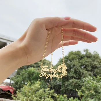 

Christmas Customized Children's Drawing Any Pictures Necklace Kid's Art Child Artwork Necklace Custom Name Jewelry Gift for Kids