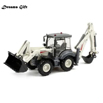 

Alloy Diecast Excavator 1:50 4 Wheel Shovel Loader Two-way Forklift Bulldozer Back Hoe Loader Truck Model For Kids Gift Toys