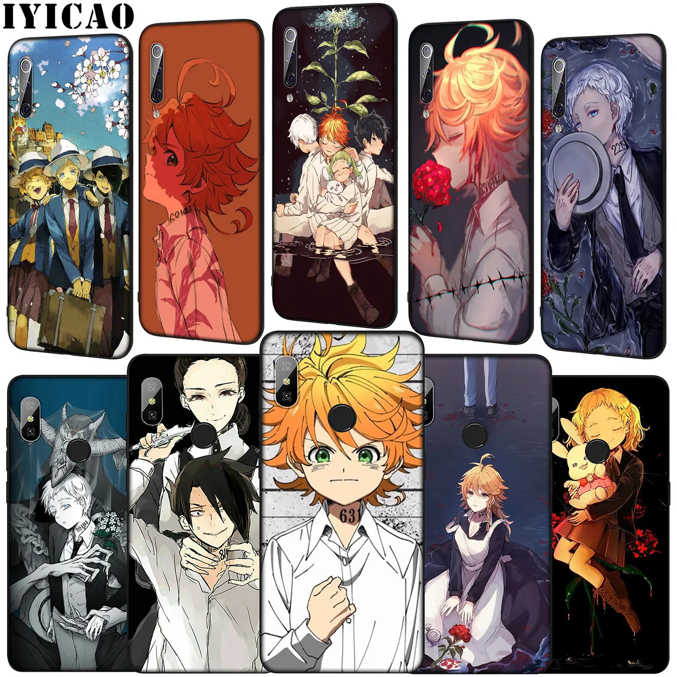 IYICAO The Promised Neverland Anime Soft Phone Case for Xiaomi Mi 10 9 9T A3 Pro CC9 CC9E 8 SE A2 Lite A1 6 pocophone f1 Mi9 |