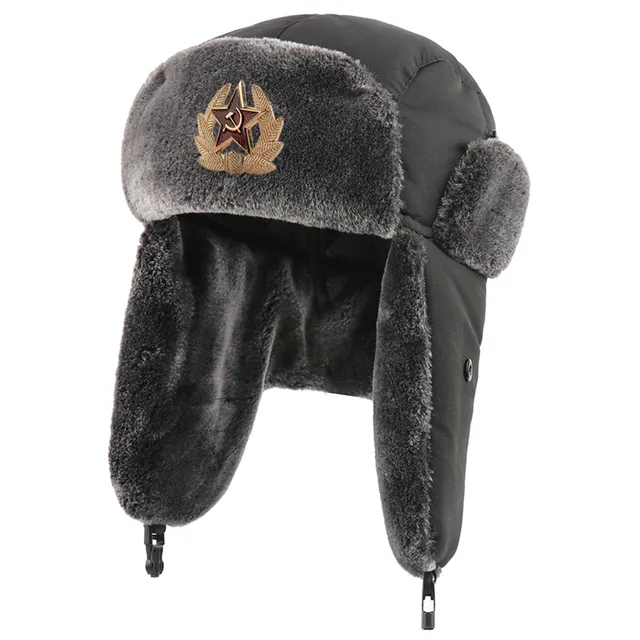 Soviet Badge Russia Ushanka Hat 