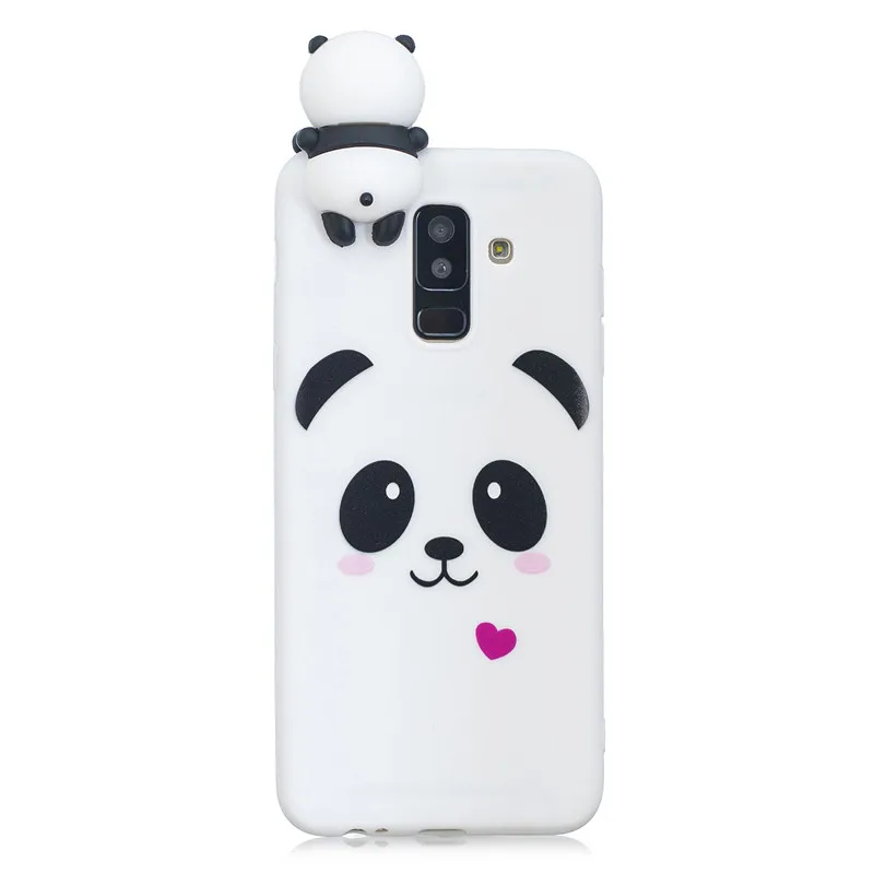 3D чехол с милой пандой для Samsung A10 A10S A20 A20S A20E A30 A30S A40 A50 A50S A70 A51 A71 A6 A8 J4 J6 Plus A7