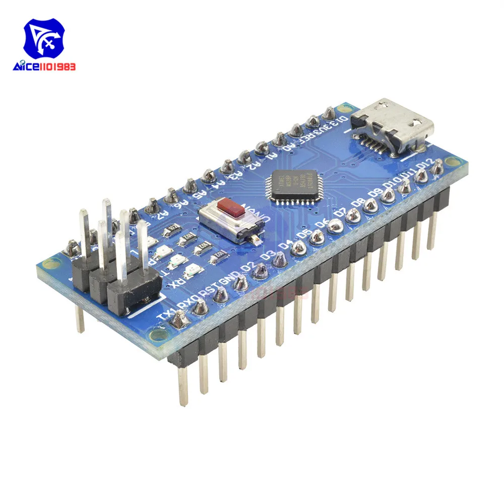 Diymore Mini USB/Micro USB/type-C адаптер CH340 Nano V3.0 ATMEGA328P-MU ATMEGA328 микроконтроллер макетная плата для Arduino