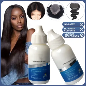 

1 Bottle 1.3 Oz 38 ml Wig Adhesive Glue White Wig Bonding Adhesive Glue With 1 Bottle 1 Remover For Mannequin Glue Toupee Tape