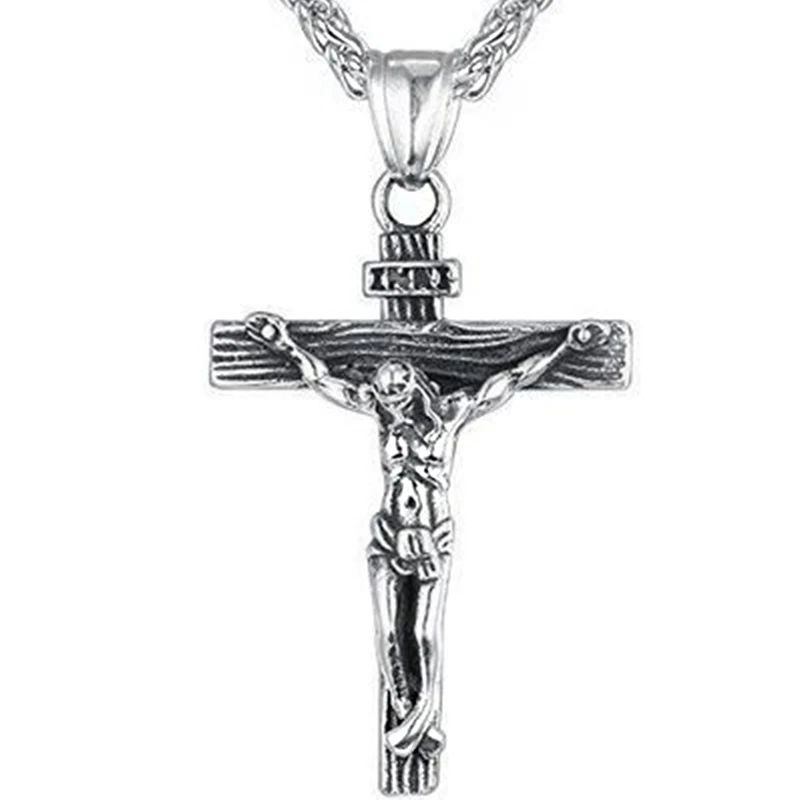 Luxury Charming Gold Cross Chain Necklace For Women Men Male Hip Hop Cool Accessory Fashion Jesus Cross Pendant Necklaces Gifts