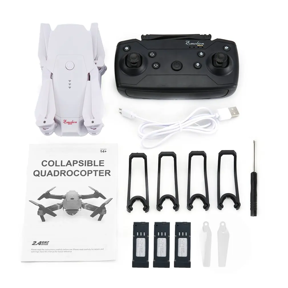 

For DJ-1 Foldable RC Drone 2.0MP Wide Angle Camera Altitude Hold Headless Mode RC Quadcopter Aircraft Camera With 3 Battery