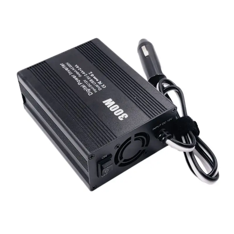 1 шт. 300 Вт автомобильный инвертор двойной USB DC12-AC110V/220 В преобразователь питания зарядное устройство адаптер Аксессуары для автомобилей