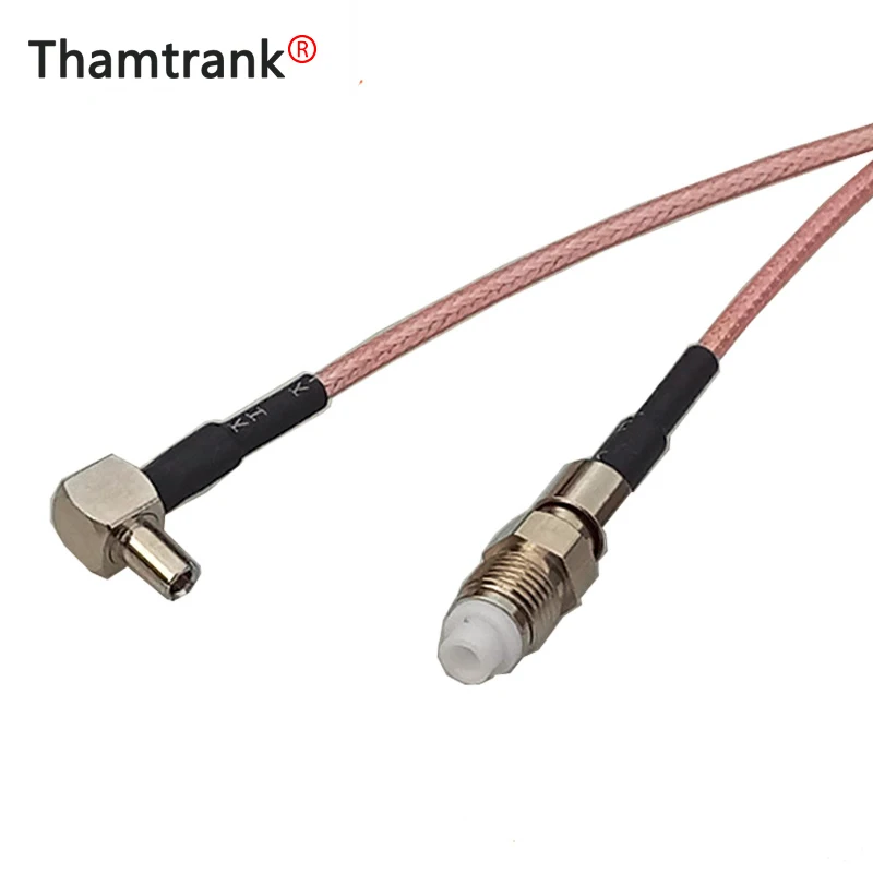 10 шт./лот FME Female to TS9 male правый угол RG316 Pigtail кабель Male Adapter RF коаксиальный 15 см/50 см/100