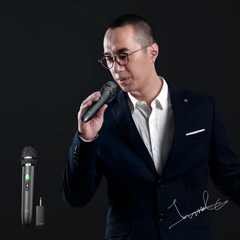 

High quality Wireless professional Microphone Record Music microphone for stage meeting karaoke useage