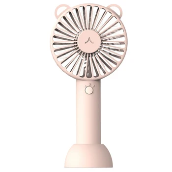 

1PCs Handheld Personal Mini Fan USB Rechargeable Portable Fan Cooler with Strap Adjustable 3 Speed For Office Outdoor Travel