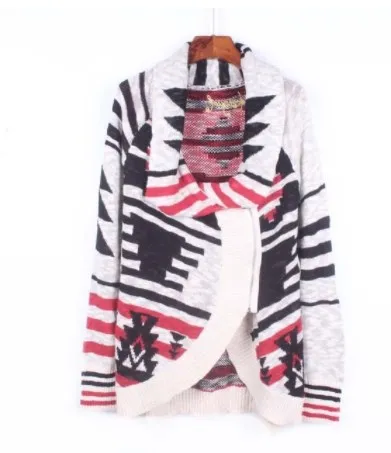 Испанский Deg Тонкий мульти-стиль эластичный рукав пятнистый Печатный свитер - Цвет: 27