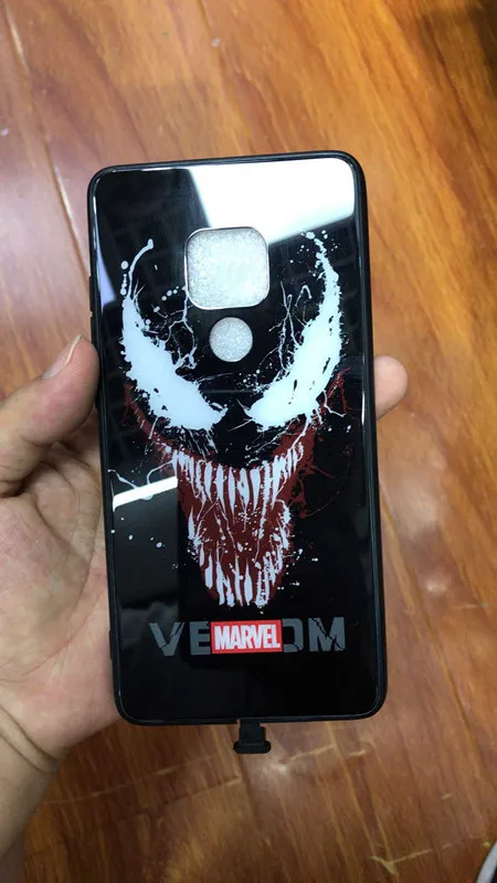 as the picture shown Для huawei P30 mate 20 mate 30 Pro Чехол светодиодный светящийся защитный чехол s Etui Estojo Защитная крышка из закаленного стекла - Цвет: as the picture shown