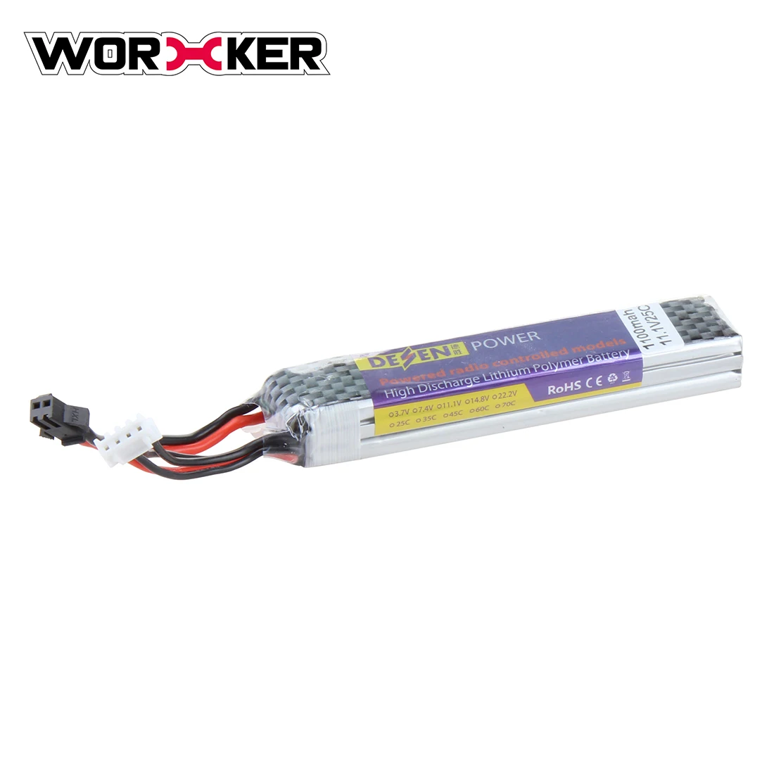 11,1 V 1100mah 25C Литий-ионный аккумулятор для Nerf электронных игрушек бластер-серебристо-белый