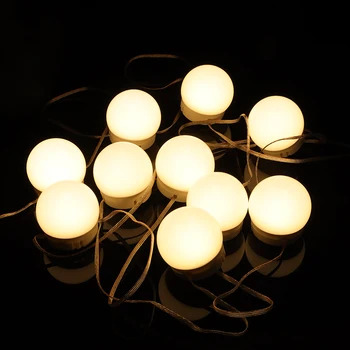 

USB LED 5V Makeup Lamp Wall Light Beauty 10 Bulbs Kit For Dressing Table Stepless Dimmable Vanity Mirror Light