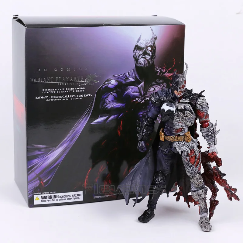 Play Arts Kai Batman Rogues галерея два лица ПВХ фигурка Коллекционная модель игрушки