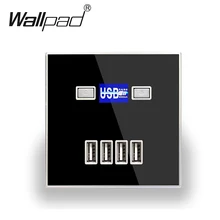 110-250 В классический блок 4 USB настенная розетка 3000ма, 4 порта 5,0 в USB розетка зарядное устройство 3,0, 86 стандарт