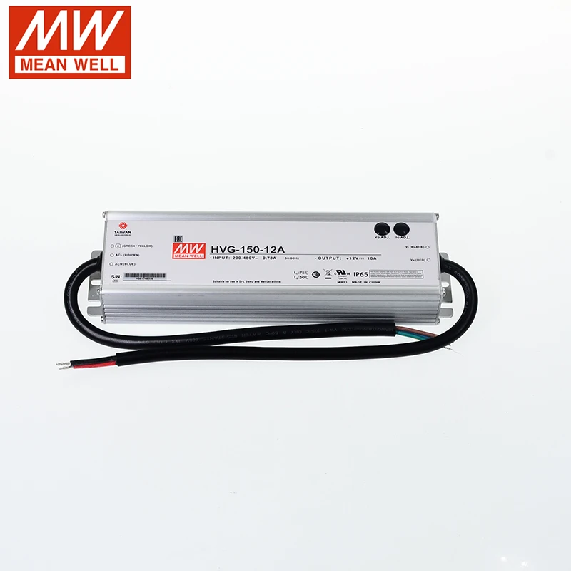 MEAN WELL HVG-65 Series DC24V 36V 42V 48V 54V 65W IP67 Водонепроницаемый одиночный выход регулируемое
