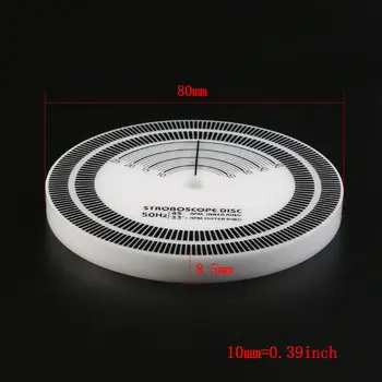 

For LP Vinyl Record Turntable Phono Tachometer Calibration Distance Gauge Protractor Disc Stabilizer