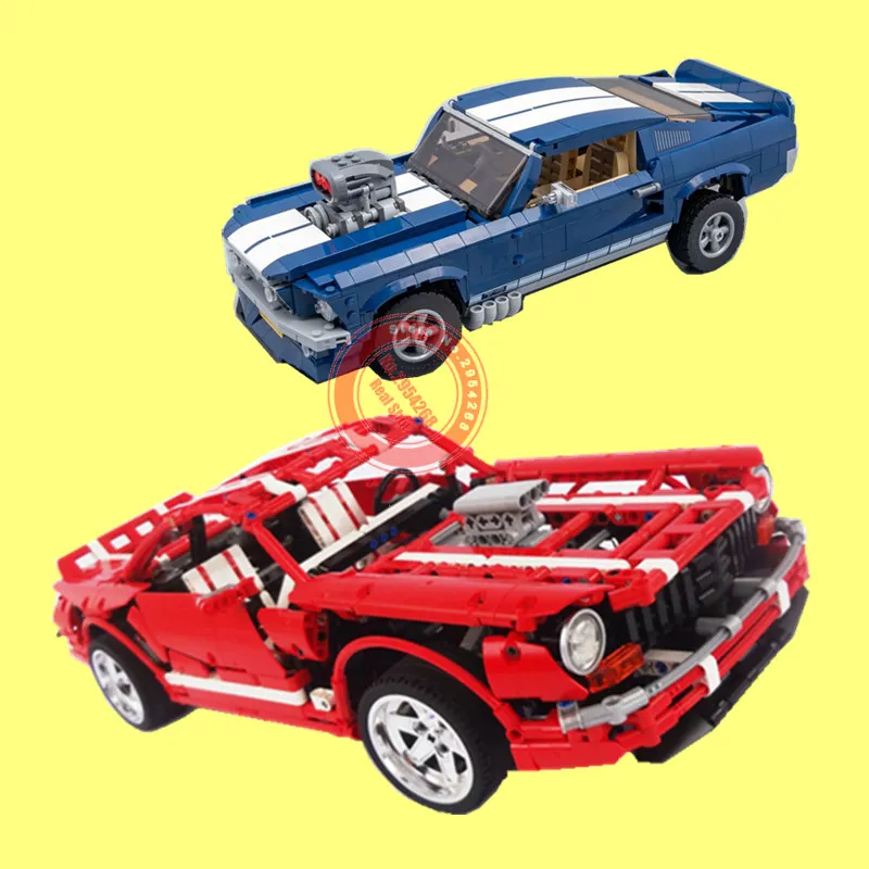 

New MOC Series Muscle Car Technic Racing Car Fit legoings Technic Model Building Kits Block Bricks Toys Kid Gift