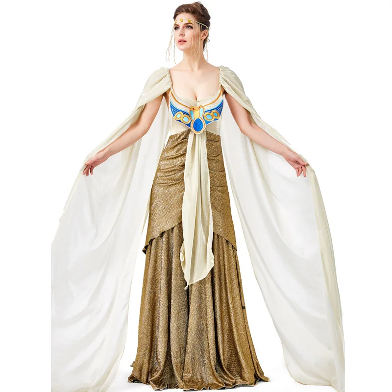 Роскошный женский костюм греческой богини на Хэллоуин хорошего качества римская