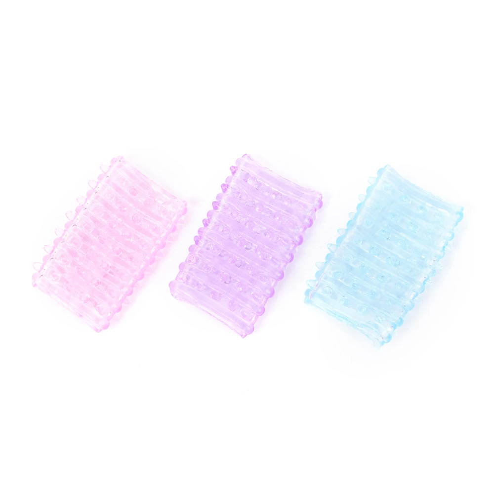 Силиконовые многоразовые презервативы с задержкой времени прозрачные Кольца