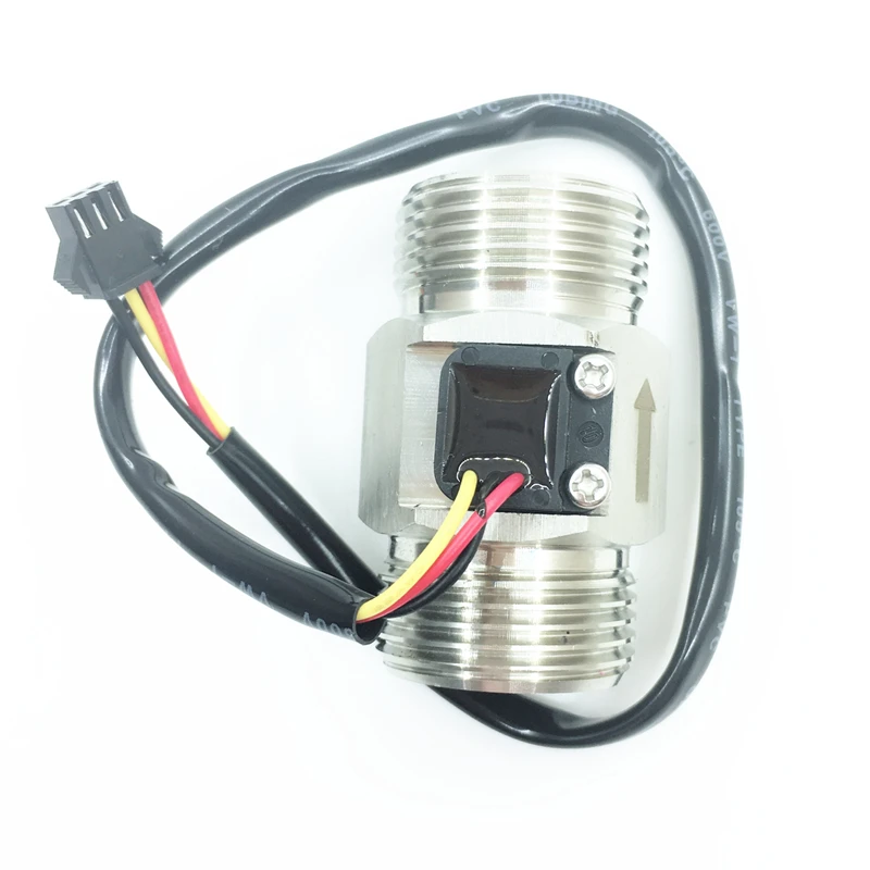 Hall Pulse Turbine Sensor Flow Meter G1" SUS/Brass BSP1.3INCH DN25 OD32.8MM