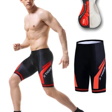 X-tiger coolmax 5d acolchoado calções de ciclismo à prova de choque mtb shorts de bicicleta de estrada shorts ropa ciclismo collants para homem mulher