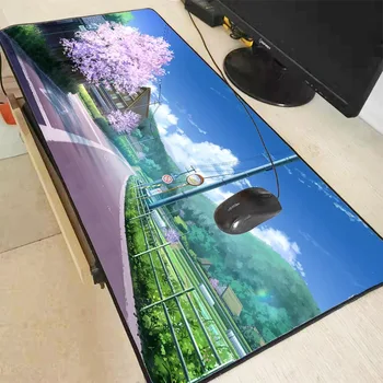

XGZ Pretty Flower Scenery Lock Edge Large Natural Rubber Mouse Pad Waterproof Game Desk Mousepad Keyboard Mat for CSGO Dota LOL