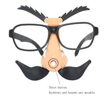 

Halloween Funny Nose Fuzzy Nose And Glasses Classic Great Party Favor Glasses With Funny Nose For Halloween Party Costume Props