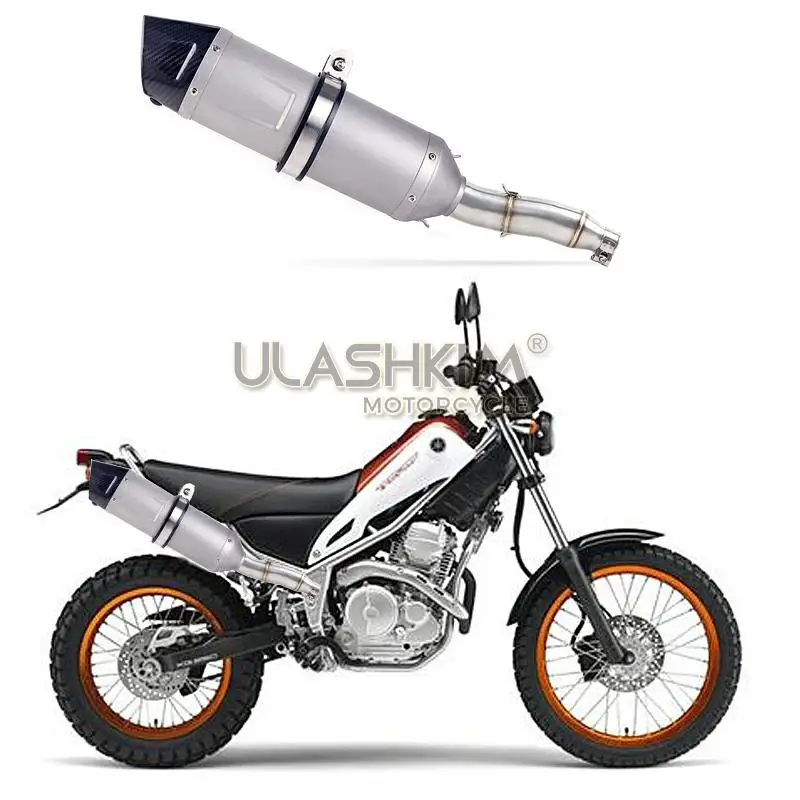 Полная выхлопная система мотоцикла глушитель Escape slip on для YAMAHA XG250 XT250 модифицированный контакт средняя труба адаптер подключения