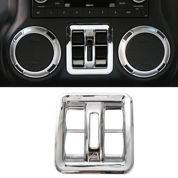 

Window Lifter Switch Buttons Panel Decorative Frame Cover Trim for 2011-2017 Jeep Wrangler Unlimited Car Accessories