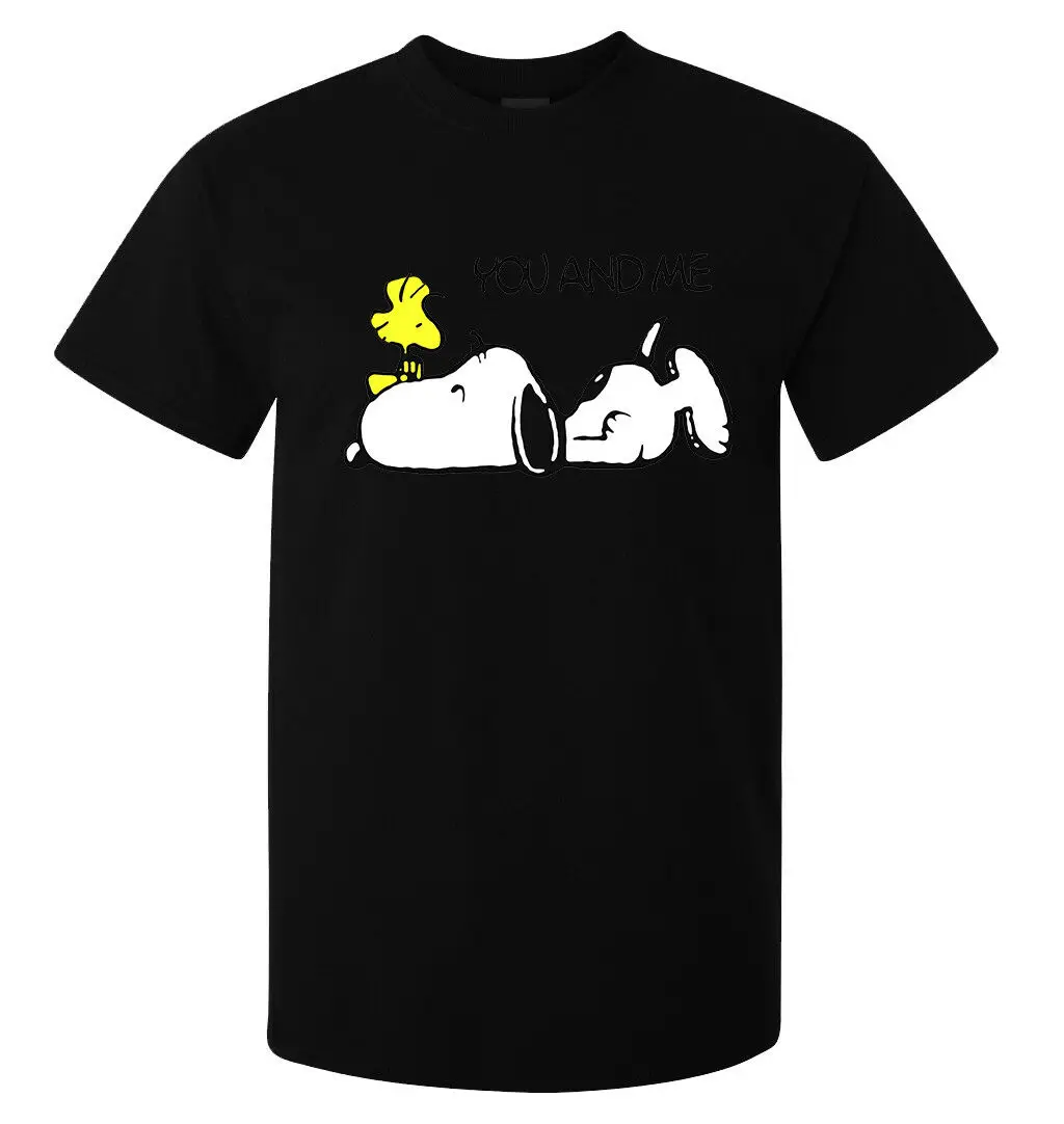 

Snoopy You And Me Cute Comfy Fan Art Men S (Woman S Available) T Shirt Black
