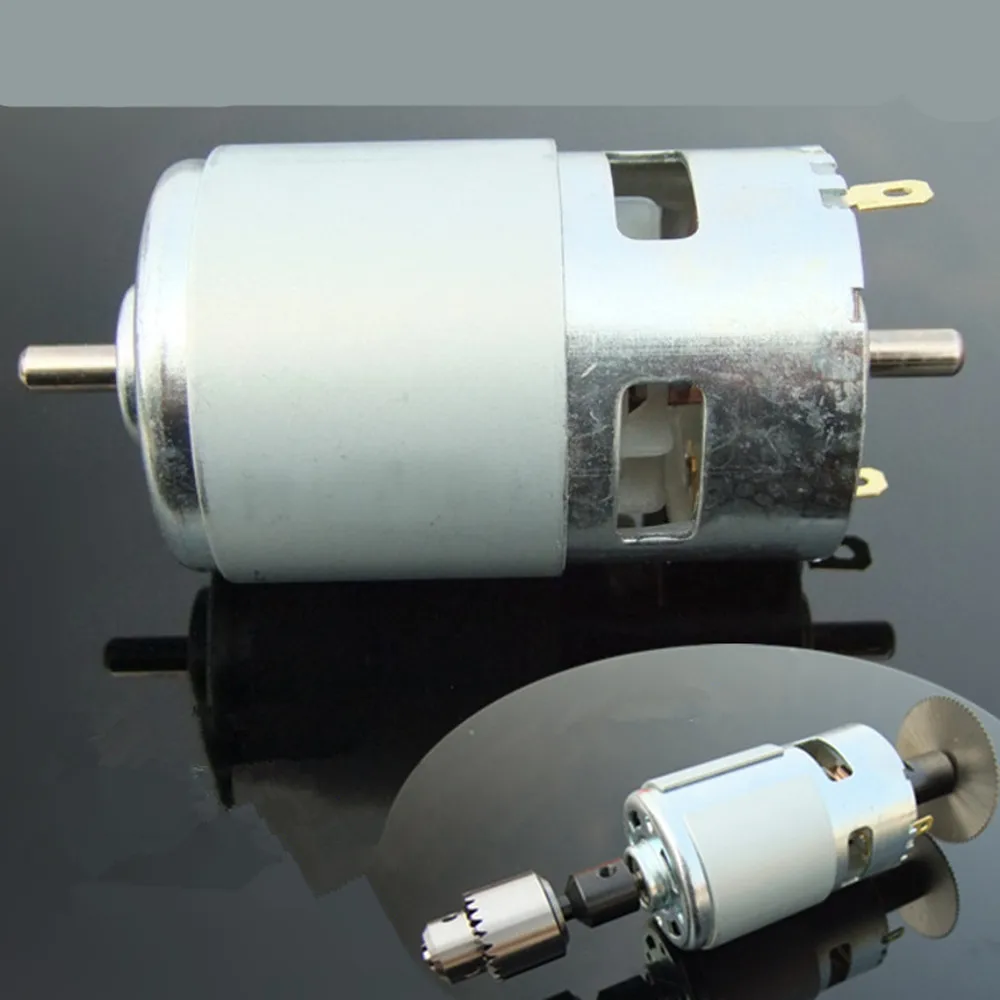 Doppel welle 775 DC motor drehmoment motor mit die kugellager tabelle säge mühle 12V24V Doppel welle 775 DC motor drehmoment motor mit die kugellager tabelle säge mühle 12V24V