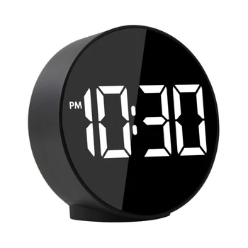 

LED Alarm Clock Voice Control Wake Up Light Electronic Time Temperature Display
