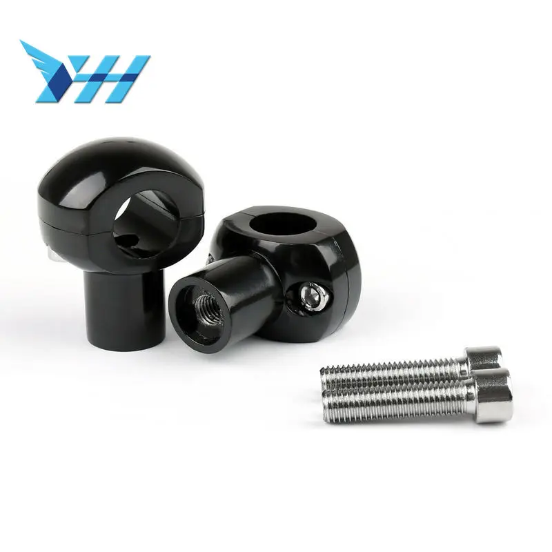Мотоцикл черный 25 мм Бар Диаметр руля стояки подходит " руль для Honda для Suzuki для Yamaha для Kawasaki