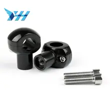 Мотоцикл черный 25 мм Бар Диаметр руля стояки подходит " руль для Honda для Suzuki для Yamaha для Kawasaki