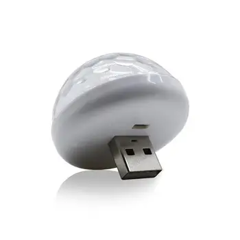 

Mini USB Voice Control RGB LED Ball Light for Car Android Apple Phone