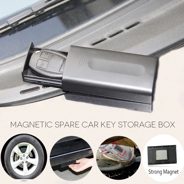 Mini clé de rechange magnétique boîte de support pour voiture, coffre-fort  pour extérieur, boîte de rangement secrète, pour voiture, camion, caravane  - AliExpress