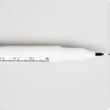 Акупотомия, фиксированная точка, маркер для кожи, только для акупотомии, толщина, двойная головка, с измерением, фиксированная точка, ручка, фиолетовый Марк