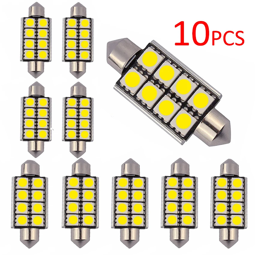 Festoon 42mm LED Bulb C5W C10W Super Bright 5050 SMD Canbus Error Free Auto Interior Doom Lamp Car Styling Light | Автомобили и