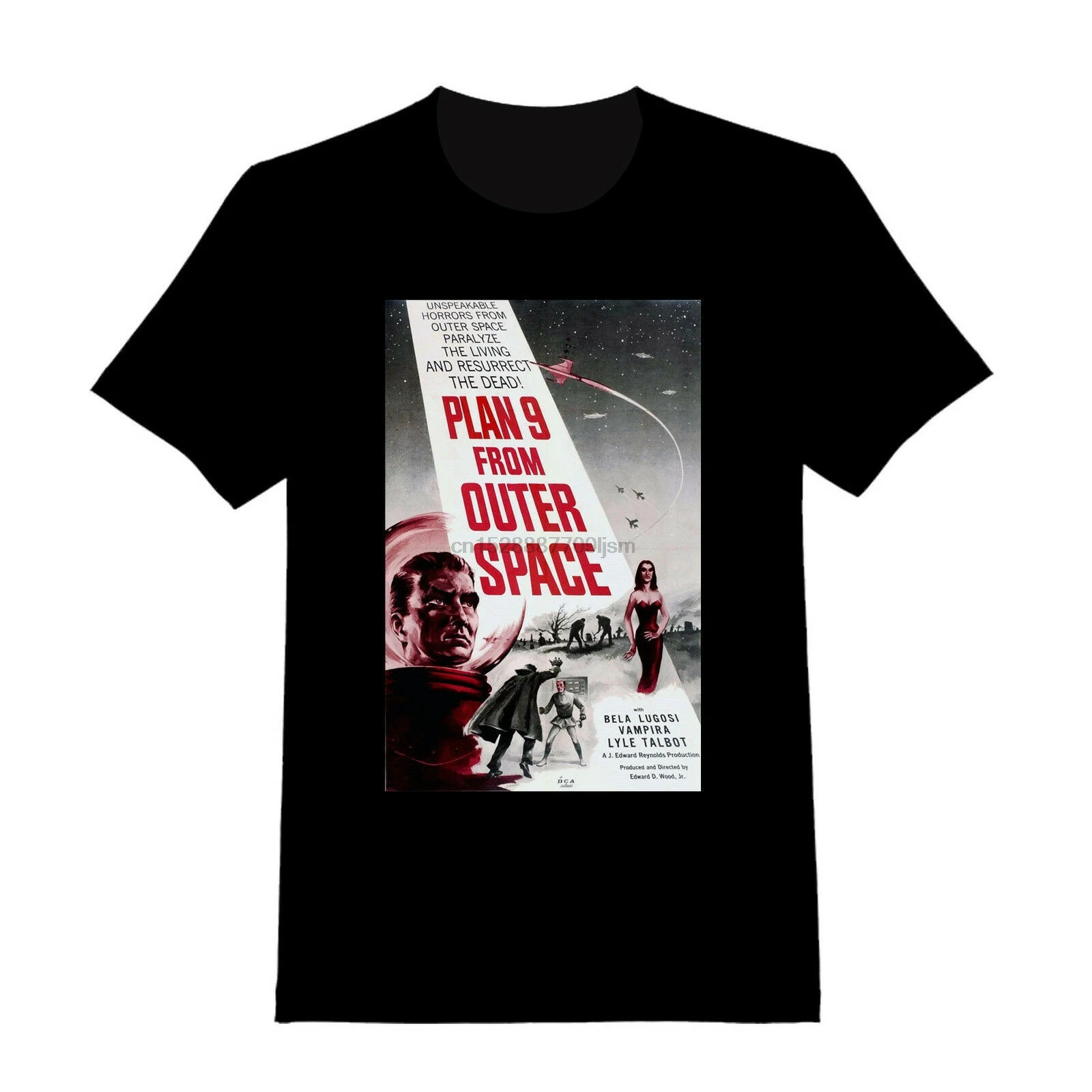 Plan 9 From Outer Space - Custom Ed Wood T-Shirt (126) | Мужская одежда