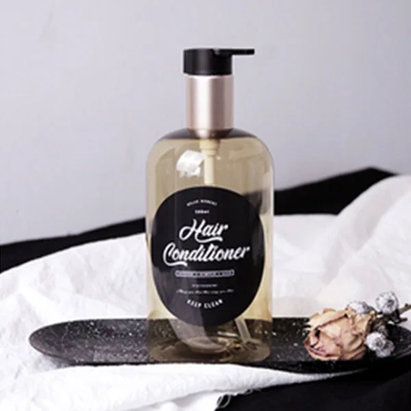 Hair conditioner 500 мл бутылка для хранения шампуня для ванны Золотая Скандинавская дорожная бутылочка для кондиционера жидкий пластиковый флакон для моющего средства Органайзер - Цвет: Hair conditioner