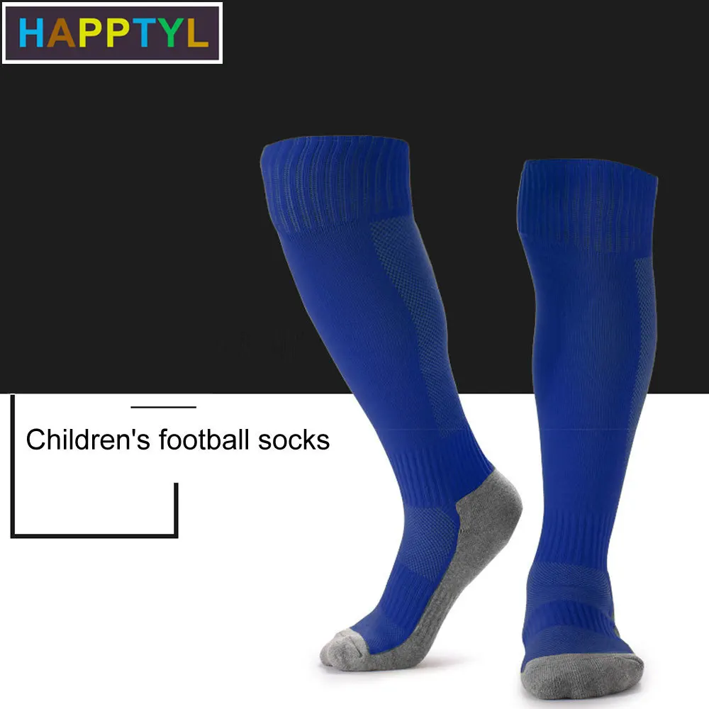 HAPPTYL/1 пара хлопковые футбольные гольфы для мальчиков и девочек Детские Длинные
